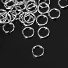 Кольцо соединительное 1×10 мм (набор 50 г, ± 145 шт.) см-984, цвет серебро Queen Fair