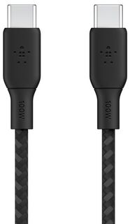 Belkin Кабель Boost Charge Braided USB-C - USB-C, 2 м, нейлон, черный