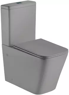 Унитаз-компакт безободковый с сиденьем микролифт WeltWasser Gelbach 001 XL MT-GR
