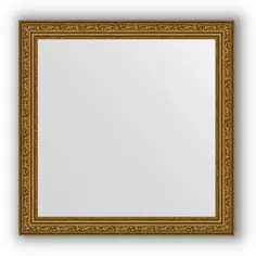 Зеркало 64x64 см виньетка состаренное золото Evoform Definite BY 3135