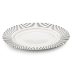 Тарелка обеденная, фарфор, 23 см, круглая, Stripes, Apollo, STR-23