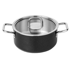 Кастрюля Silampos Comfort glass black 4,2 л 24 см