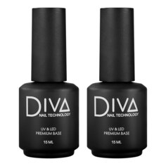 Набор, Diva Nail Technology, Premium base 15 мл, 2 шт