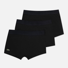 Комплект мужских трусов Lacoste Underwear 3-Pack Trunk, цвет чёрный, размер XL