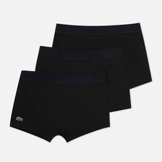 Комплект мужских трусов Lacoste Underwear 3-Pack Trunk, цвет чёрный