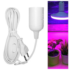 Светильники подвесные для растений патрон для лампы DORI E27 подвесной со шнуром 2 м и вилкой белый