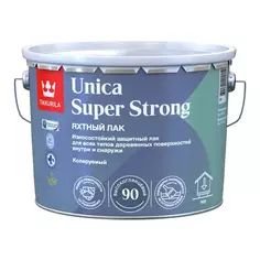 Лак яхтный Tikkurila Unica Super Strong База ЕР бесцветный глянцевый 9 л