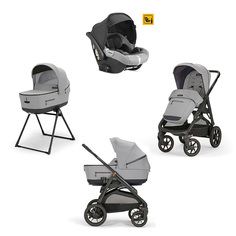 Коляска 3 в 1 i-Size Inglesina Aptica XT New с подставкой под люльку Stand Up, Horizon Grey