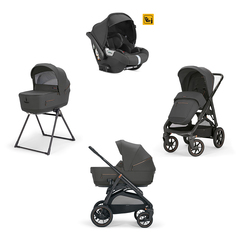 Коляска 3 в 1 i-Size Inglesina Aptica XT New с подставкой под люльку Stand Up, Magnet Grey