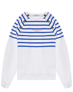 Свитшот в синюю полоску Philosophy di Lorenzo Serafini Kids