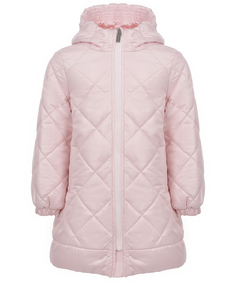 Розовое стеганое пальто Monnalisa