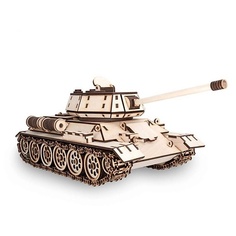 Конструктор EWA ECO-WOOD-ART Деревянный конструктор 3D Танк T-34-76 1.0