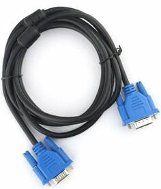 Кабель интерфейсный VGA-VGA Cablexpert CC-PVGA-3M 3.0м, 15M/15M, экран, феррит. кольца, пакет