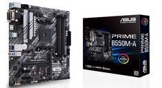 Материнская плата mATX ASUS PRIME B550M-A (AM4, AMD B550, 4*DDR4(4400), 4*SATA 6G RAID, 2*M.2, 3*PCIE, 7.1CH, Glan, 8*USB 3.2, DVI-D, D-Sub, HDMI)