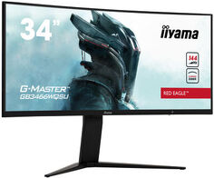 Монитор 34 Iiyama G-Master GB3466WQSU-B1 3440x1440, 1 ms, 178°/178°, 400 cd/m, 1000:1, VA, 144 Гц, HDMI, DisplayPort, USB, SPK