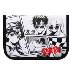 Пенал 3 секции, вкладка внутри, 140 х 210 х 40 мм, тканевый, calligrata top block