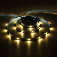 Светодиодная лента luazon lighting 1 м, ip20, smd2835, 30 led/м, 3хааа, 3000к