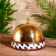 Миска деревянная 15 см, с крышкой NO Brand