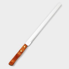 Нож для бисквита, 22 см, деревянная ручка NO Brand