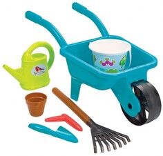 Игрушки в песочницу Ecoiffier Детская садовая тачка с лейкой и с аксессуарами