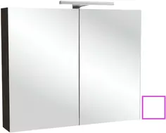 Зеркальный шкаф белый блестящий 70x65 см Jacob Delafon Odeon Up EB786-G1C