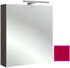 Зеркальный шкаф левосторонний малиновый 60x65 см Jacob Delafon Odeon Up EB795GRU-R3
