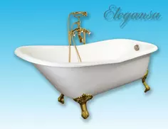 Чугунная ванна 167,6x76,5 см Elegansa Schale Gold H0000261