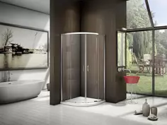 Душевой уголок 80x80 см Good Door Latte R-80-C-WE прозрачное