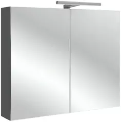 Зеркальный шкаф серый антрацит 80x65 см Jacob Delafon Odeon Up EB796RU-N14