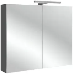 Зеркальный шкаф серый антрацит 80x65 см Jacob Delafon Odeon Up EB796RU-442