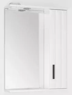 Зеркальный шкаф 60x83 см белый глянец Style Line Агава ЛС-00000268