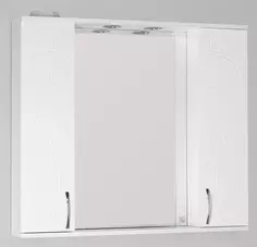 Зеркальный шкаф 90x83 см белый глянец Style Line Панда Фьюжн ЛС-00000382