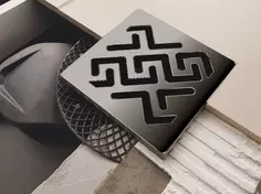 Душевой трап 148x148/50 мм матовый хром Berges Platz Norma 090161