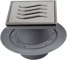 Душевой трап 144x144/50 мм хром Pestan Confluo Standard Tide Mask Vertical 13000074