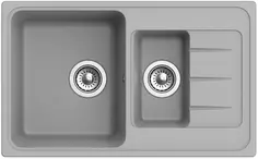 Кухонная мойка Ewigstein серый металлик Elegant 60KF