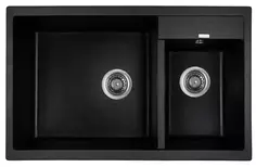 Кухонная мойка Kaiser черный мрамор KG2M-8050-BP