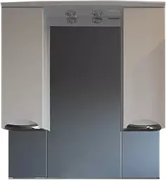 Зеркальный шкаф 94,2x102 см белый ASB-Mebel Мессина АСБ мебель