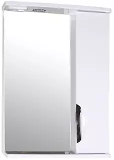 Зеркальный шкаф 51,2x75 см белый ASB-Mebel Мессина АСБ мебель