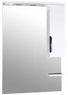 Зеркальный шкаф 67,2x106 см белый ASB-Mebel Мессина АСБ мебель