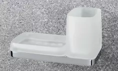 Стакан с мыльницей Colombo Design Time W4272