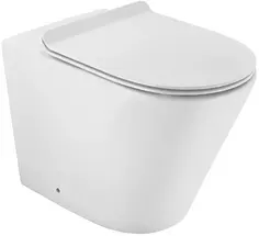 Приставной безободковый унитаз с сиденьем микролифт Jaquar Opal OPS-WHT-15955NUF