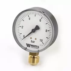 Манометр радиальный 1/2" х 80/10 Bar Watts F+R200 10007793