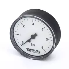 Манометр аксиальный 1/4" х 63/6 Bar Watts F+R100 10008095