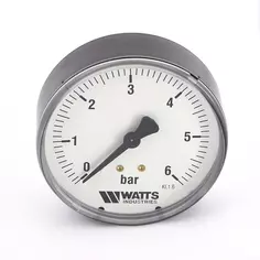 Манометр аксиальный 1/4" х 80/6 Bar Watts F+R100 10008023