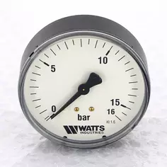 Манометр аксиальный 1/4" х 80/16 Bar Watts F+R100 10008029