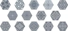 Керамогранит Pamesa Hex Sloane Cement Mix (Compacglass) 22.8x19.8