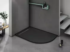 Душевой поддон из литьевого мрамора 120x80 см WeltWasser WW TRR 12080 STONE-BL L 10000004387