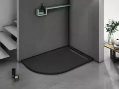 Душевой поддон из литьевого мрамора 120x80 см WeltWasser WW TRR 12080 STONE-BL R 10000004388