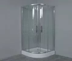 Душевой уголок с поддоном 90x90 см Timo TL-9001 R прозрачное с рисунком