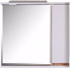 Зеркальный шкаф 80x74,4 см белый/дуб золотой R ASB-Mebel Марко АСБ мебель
